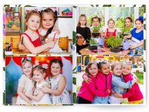 Выпускной альбом для детского садика Анютины глазки 7 разворотов Москва Санкт-Петербург заказать выпускной альбом