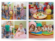 Выпускной альбом для детского сада в стиле Минимализм 6 разворотов Москва Санкт-Петербург заказать выпускной альбом Жуковский Раменское Некрасовка