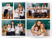 Выпускной альбом обычный 5 разворотов для 4 класса Москва Санкт-Петербург заказать выпускной альбом